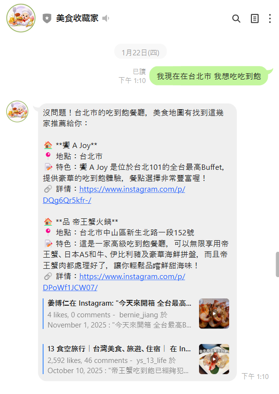 美食收藏家 - 搜尋